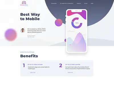 Mobsted PWA Platform ux/ui design mobsted mobsted pwa platform pwa tilda ui design ux design uxui