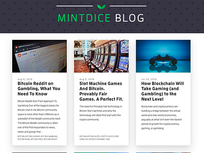 Bitcoin News Today & Gambling News MintDice Blog bitcoin bitcoin casino bitcoin dice bitcoin gambling bitcoin news bitcoin news today bitcoin slots casino news cryptocurrency news gambling news