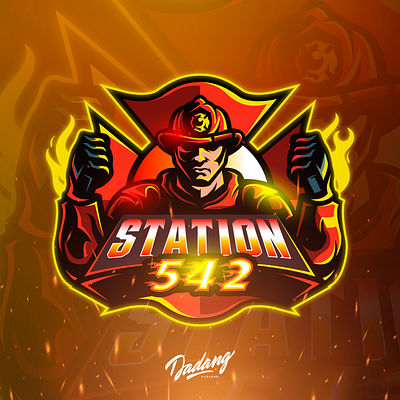 STATION 542 Mascot Logo art branding character design esports esports logo illustration logo mascot mascot logo vector