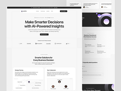 AI Website | UI Design ai ai landing page ai web ai webiste design case study design ia landing landing page minimalist modern premium premium design saas saas landing page tech ui ui design webdesign website