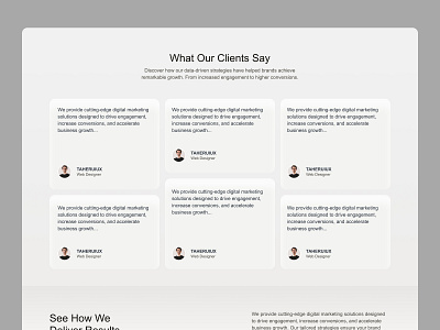 Testimonial - Exploration clean clients say landing page layout minimal morden ui motion graphics people say reviews say section testimonial ui user feedback user interface user reviews web design website