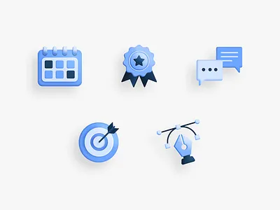 Icon Illustrations – Sleek and Simple 3d 3dicons branding design graphic design icon icondesign icons illustration moderndesign ui vector vectoricons