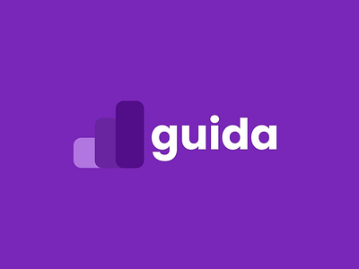 Guida Logo app brandind carrer app design graphic design logo purple