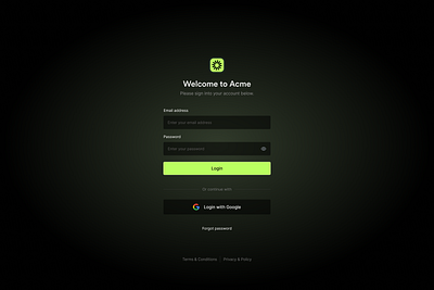 Login page design login product design ui