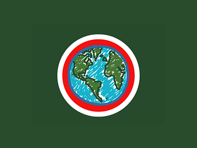 Prep Change Logo education globe green logo map world