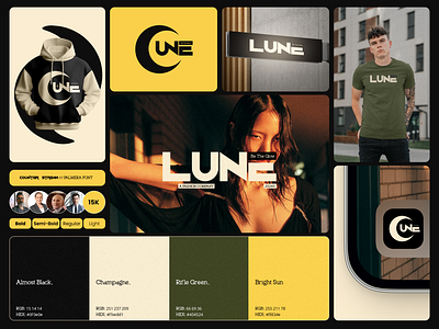 Lune® - Brand Identity brand brand design brand identity branding clothes clothing dribbble ecommerce fashion logo logo design logotype men and women visual identity wear