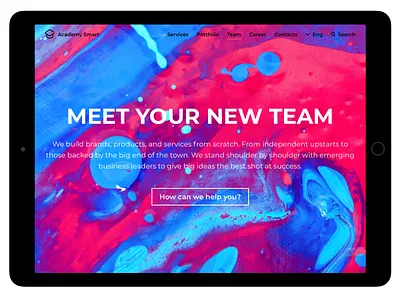 Academy Smart 2.0 ui ux web design webpage website