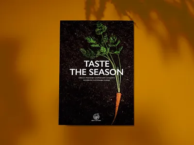 Taste the season Poster carro carrot design green poster season typography vegetable