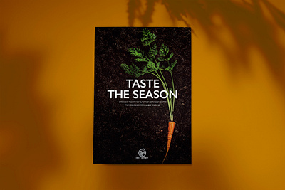 Taste the season Poster carro carrot design green poster season typography vegetable