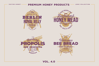 bee emblems bee beer beer label bees beetle branding emblem hone honey honey bee honeybee honeycomb honeymoon logo logo design logodesign logos logotype premium