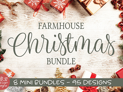 Farmhouse Christmas Bundle 🎄⛄️ craft bundle cricut maker design bundles farmhouse grace lynn designs svg svg bundle