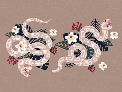 Snake cute jungle snake tropical