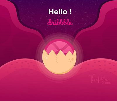 Hello Dribble designs dribbble dribbble invite dribble hello dribble hellodribbble illustration inspiration logo logodesign