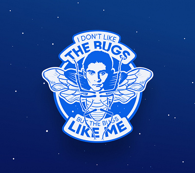 Sticker: The Bugs Like Me art bug graphic illustration kafka marilyn manson promotion sticker symbol