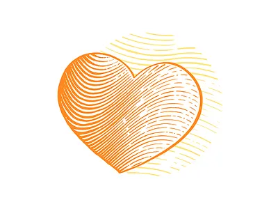 Donate | engraving illustration design engraved engraving etch etched etching heart icon illustration photoshop vector