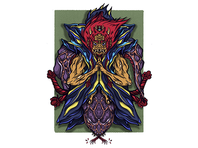 Master Of The Snakes | Ryujin digital illustraion ipad pro japanese mythology nature procreate saax yokai