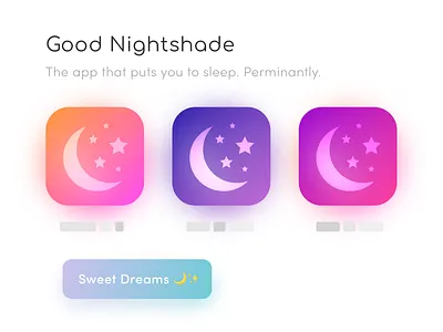 Good Nightshade abstract app icon app idea branding icon icons identity illustration illustrations letter logo mark mobile product design set type typography ui ux web design