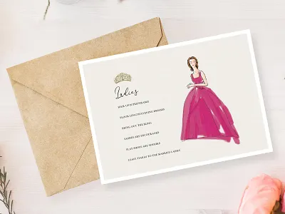 Royal Caledonian Ball Dress code dress code graphic design illustration royal caledonian ball wedding invitation