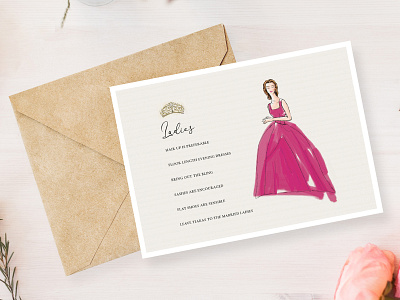 Royal Caledonian Ball Dress code dress code graphic design illustration royal caledonian ball wedding invitation