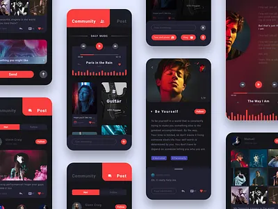 Music App community image music ui ux