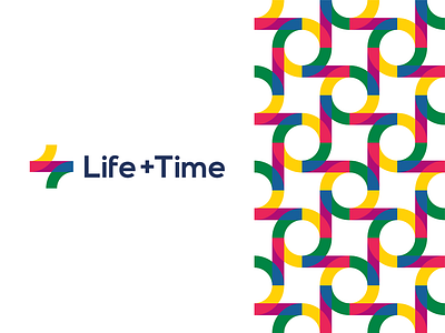 Life + Time, management app logo design, L + T monogram abstract minimalist app logo icon symbol balance brand identity branding circle of life colorful creative corporate pattern flat 2d geometric l letter mark monogram life logo design lt management app modern plus self improvement t time tl