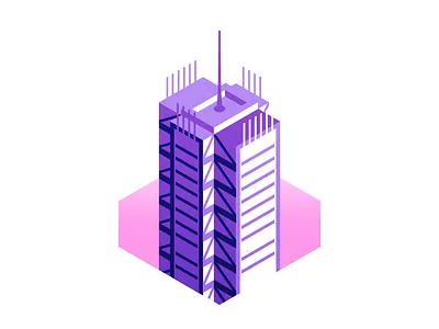 New York Times - Bright Icon city design gradient illustration illustrator isometric new york new york times nyc travel vector