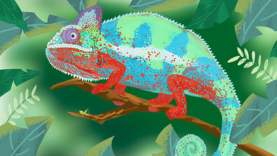 变色龙 illustration