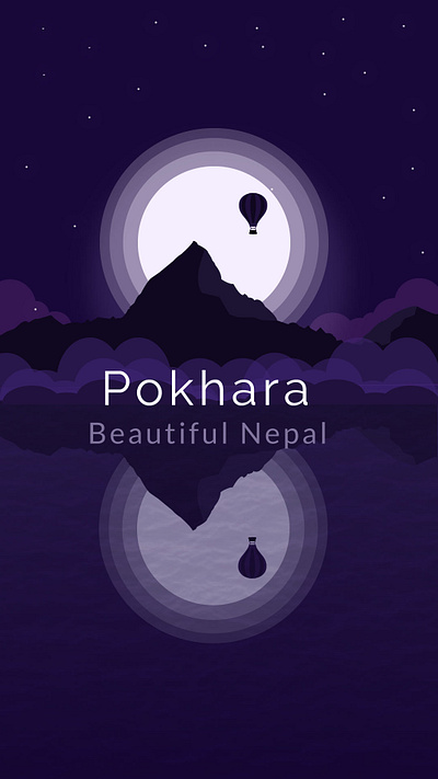 pokhara2 animation app apple branding design flat flatdesign icon illustration minimal typography ui ux vector web