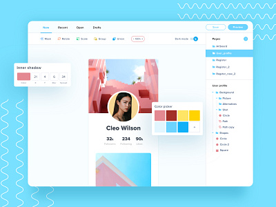 Design platform 🎨 dashboard design design platform editor ui uidesign uiux