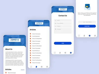 Simple Business App app application clean design interface mobile mobile app profile simple ui user user interface ux