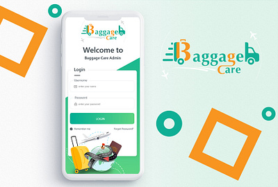 BaggageCare app design ui ux