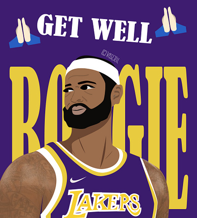 BOOGIE GET WELL artwork basketball boogie design getwell graphic illustration nba