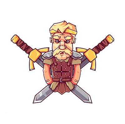 berserk adventure art berserk blond character character design illustration paladin sword viking warrior