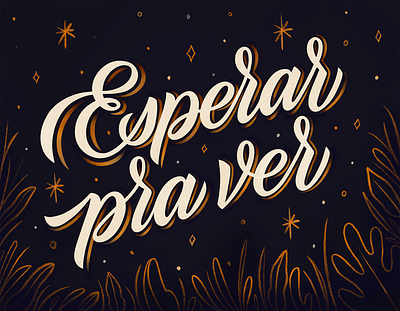 ✨Summer nights✨ illustration lettering night sky procreate stars summer summertime typography