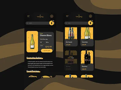 BeerBoy - Online Liquor Store app branding dark ui design mobile ui uidesign ux