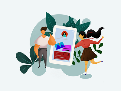 Illustration UX UI illustration ux ui design