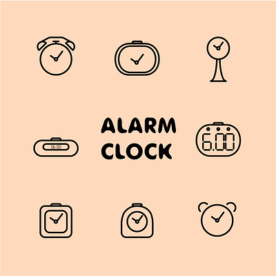 alarm clock art design graphic design handlettering icon illustration illustrator lettering letters logo photoshop vector