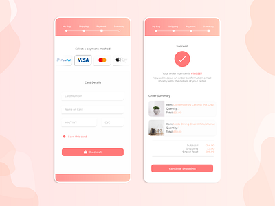 Credit Card Checkout Page adobe xd app checkout page credit card checkout credit card payment dailyui design ui ux web website