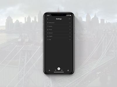 Settings I Daily UI #007 daily ui dark theme dark ui mobile settings settings page settings ui ui user experience user interface ux