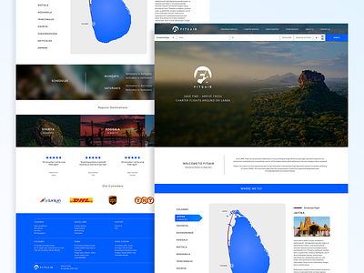 FITS AIR Website airline design identity logo srilanka ui ux website