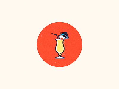 Cocktail art cocktail design flat icon illustration summertime ui vector web