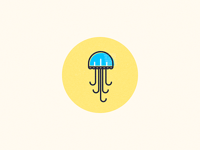 Jellyfish - Summer Collection art design flat icon illustration jellyfish logo ui vector web