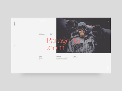 Portfolio project landing screen clean minimal typography ui web design