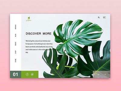 shop of plants branding design dribble dribble shot graphicdesign logo shop app shop design ui ux web webdesign