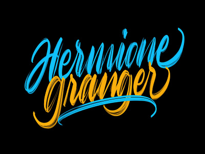 Hermione Granger branding brush calligraphy brush lettering brush pen calligraphy and lettering artist calligraphy artist design lettering lettering art lettering design logo logotype design logotype designer logotypedesign procreate procreate lettering type type design typography typography design