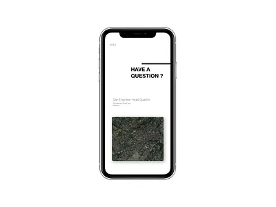 Contact Page UI iPhone X With Mockup adobe xd design graphic design landing page mobilewebdesign personal web ui webdesign