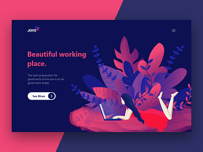 Web Landing Page Illustration.