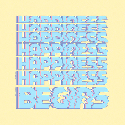 HAPPINESS BEGINS art art entertainment art digital branding desenho design digital illustration ilustracion ilustração typography vaporwave