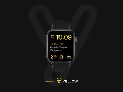 Yellow Watch App - Locate shared scooters app apple watch bikes brazil design map mobile phone product route scooters shared scooters startup ui ux watch watchos