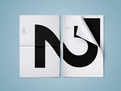 Newspaper Cover nr. 2 2 black and white concept concept art cover graphic design helvetica neue minimalism minimalist design newspaper newspaper cover print printed matter typography